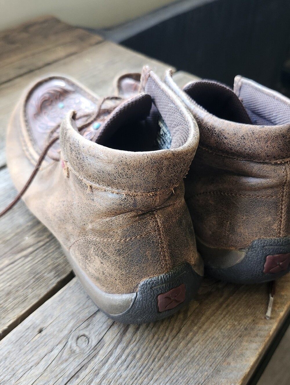 Womens Twisted X Tooled Moccasins - Picture 2 of 4